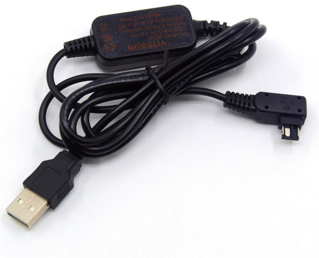 DSLR 보조베터리 충전기 AC-PW10AM USB 케이블 8V 소니 A77 A99 A100 A200 A290 A350 A380 A390 A450 A550 A700 A850 A90, 1개