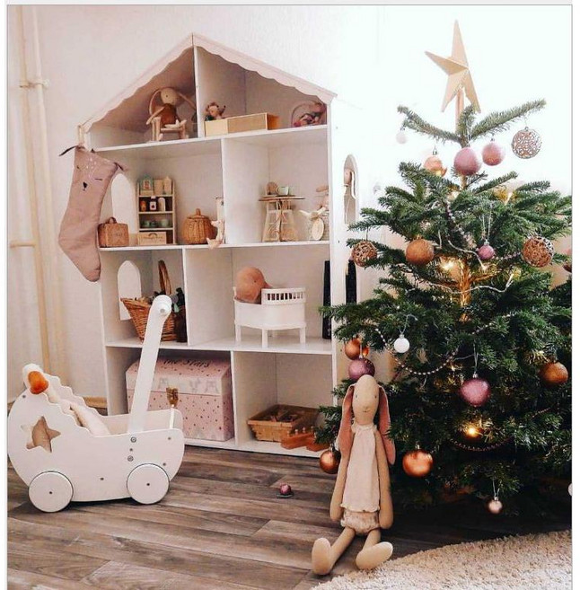 ZIPIA 원목 인형의집 돌하우스 역할놀이 하우스 인형 텐더리프 가구 세트, A. 120x81cm대형, 1개