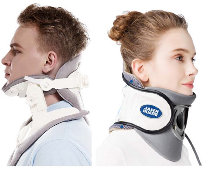 목 경추 견인기 디스크 교정기 치료기 뒷목 땡김 통증, 2)펌프형 정형용 견인장치, 1개