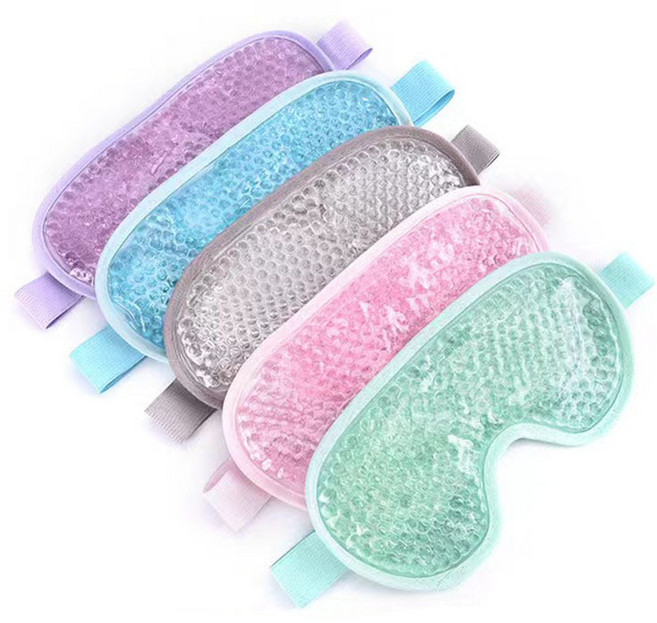 아이스 안대 눈팩 얼음팩 마스크 쿨링안대 눈찜질팩 작은구슬젤안대 페이스붓기제거, 1개