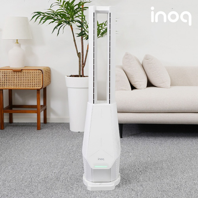 [이노크아든] BLDC 에어가딩 무드등 날개없는 발터치 선풍기 IA-FNH3000, 단품, 1개