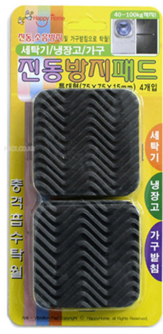 해피홈 진동 방지 패드 특대형 4개입, 1개