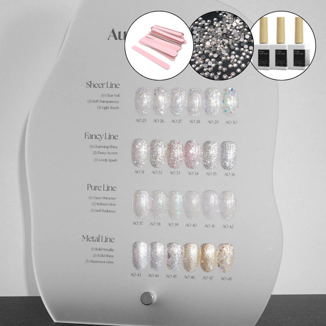 디젤 풀컬러 오로라퀸 글리터 리뉴얼 오어 2차 24종 세트 +디젤탑젤3개, 멀티계열, 10g, 1개