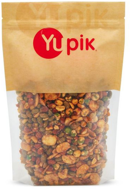 유픽 스파이시 코리안 BBQ 단백질 스낵 믹스 2.2파운드 구운 땅콩 토가라시 향신료로 양념한 콩과 완두콩 고단백 비건 Non GMO 방부제 또는 인공 향료 없음 브라운 1팩, 2.2 Ounce Pack of 6