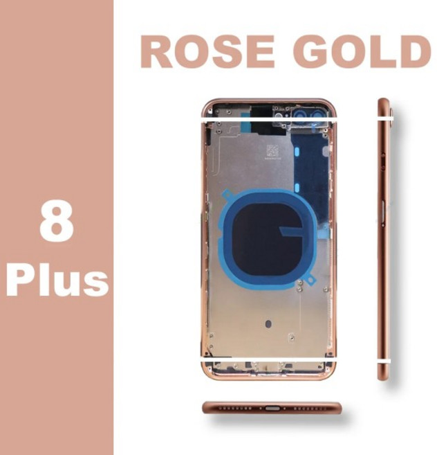 아이폰 8 플러스용 오리지널 하우징 커버 배터리 문짝 후면 섀시 미들 프레임 케이스 유리 단추 SIM, 10 8Plus Gold