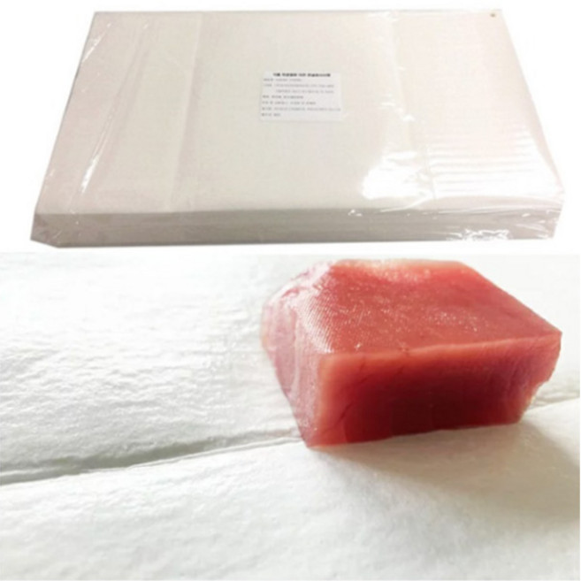 히타치 숙성시트 표준 사이즈 흰색 선도유지 해동지 숙성지 100매, 1세트