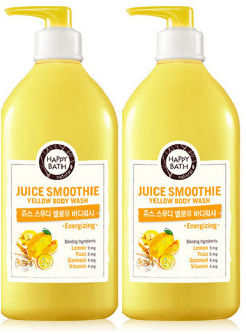 드림마켓 쥬스스무디 바디워시 옐로우800g 과즙 바디클렌저, 800g, 2개
