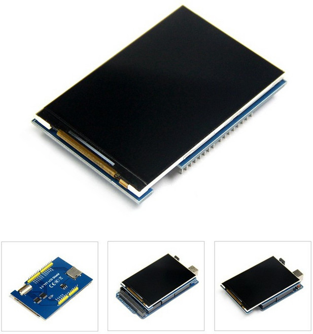 【AI電子】3.5吋TFT彩屏模塊 320X480超高清液晶屏 支援UNO Mega2560 DUE, 1個, 帶觸摸