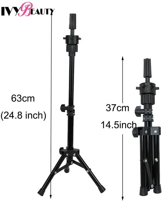 155cm 긴 마네킹 가발 머리 삼각대 스탠드 홀더 화장품 미용 머리 조정 가능한 가발 스탠드 마네킹 가발에