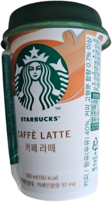 스타벅스 카페라떼 컵커피, 200ml, 2개