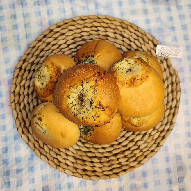 아이팡 우리밀 마늘 모닝빵 촉촉한 갈릭버터 식사대용 15개, 525g, 1박스