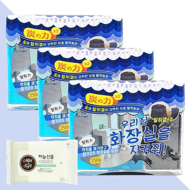우리집 화장실을 지켜줘! 250g 3개(+하늘선물 물티슈 10매), 3개