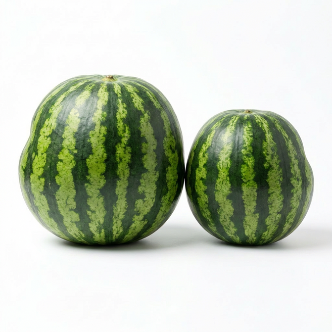 바이후니 당도 좋고 실속있는 못난이 수박 (기박), 1개, 3kg