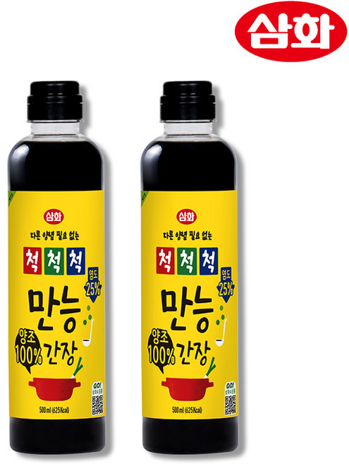 삼화식품 척척척 만능간장, 500ml, 2개