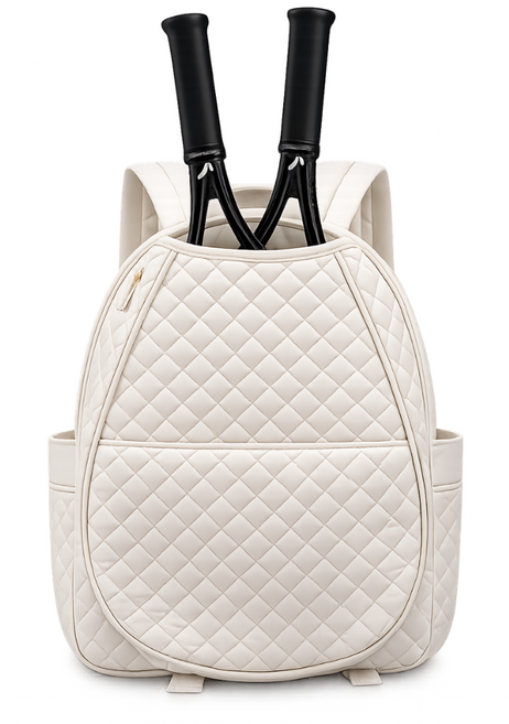 로로먼트 가성비 테니스 가방 배드민턴 라켓 백팩 입문용 초경량 스쿼시 가방 신발주머니 세트, 1개, 베이지