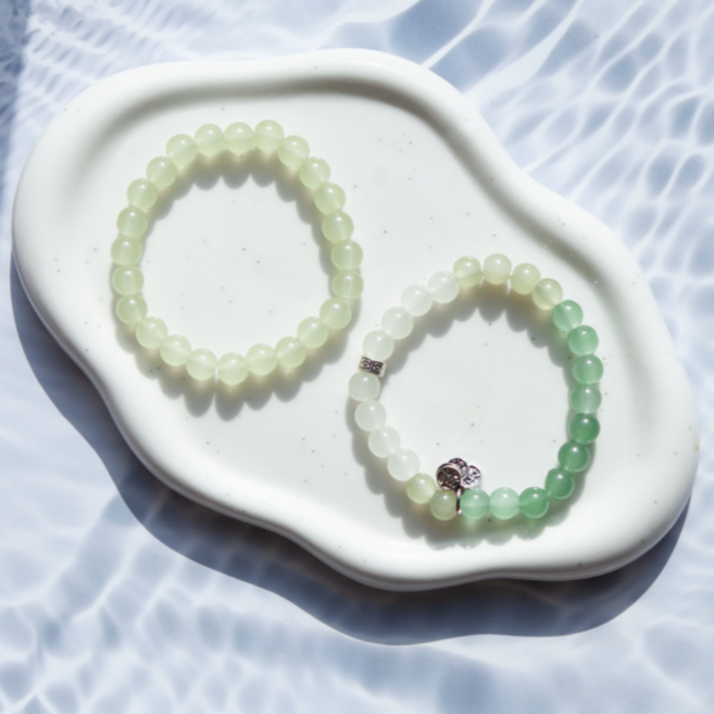 퐁포잇 옥팔찌 염주 패션 팔찌