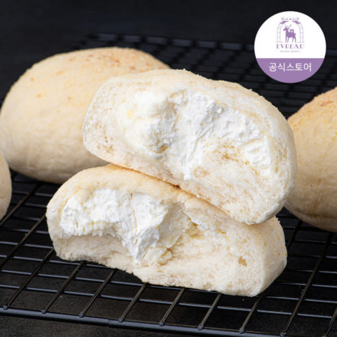 이브레드 진한 크림치즈바겔 500g 치즈크림빵, 5개, 100g