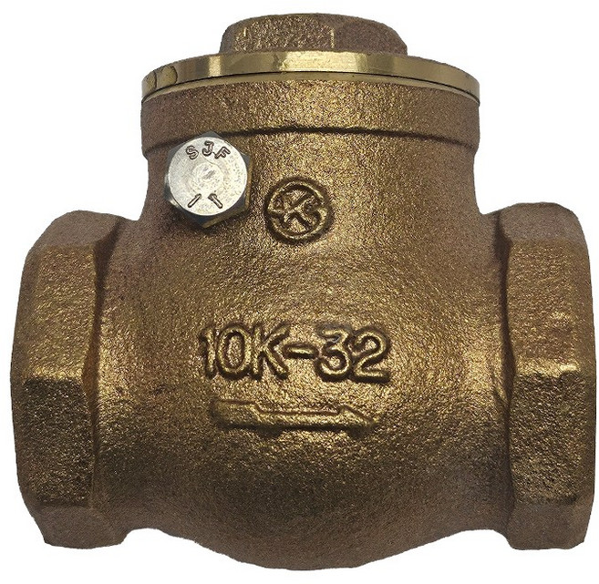 건일 청동 10K 스윙체크밸브, 1개