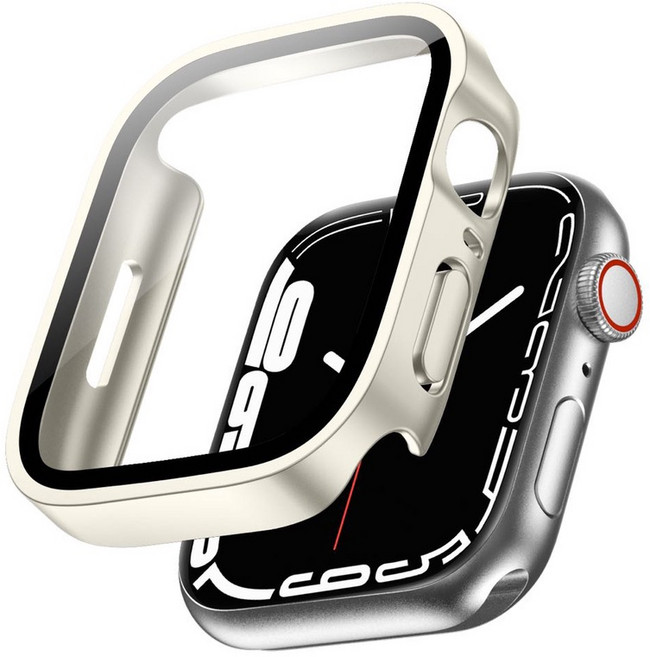 Rabbit Technolog 適用Apple Watch錶殼 防水錶殼 防摔全包保護錶殼, 磨砂星光色,46mm（S11/S10）通用, 1個