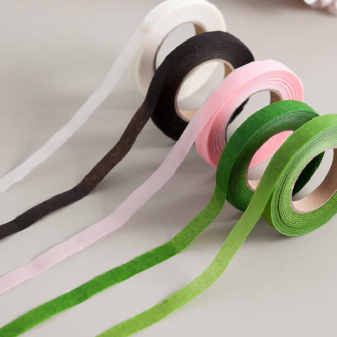 아트박스/플라워트리 플로랄 테이프 꽃 원예 플로라 5컬러 화훼 꽃꽂이, 다크그린