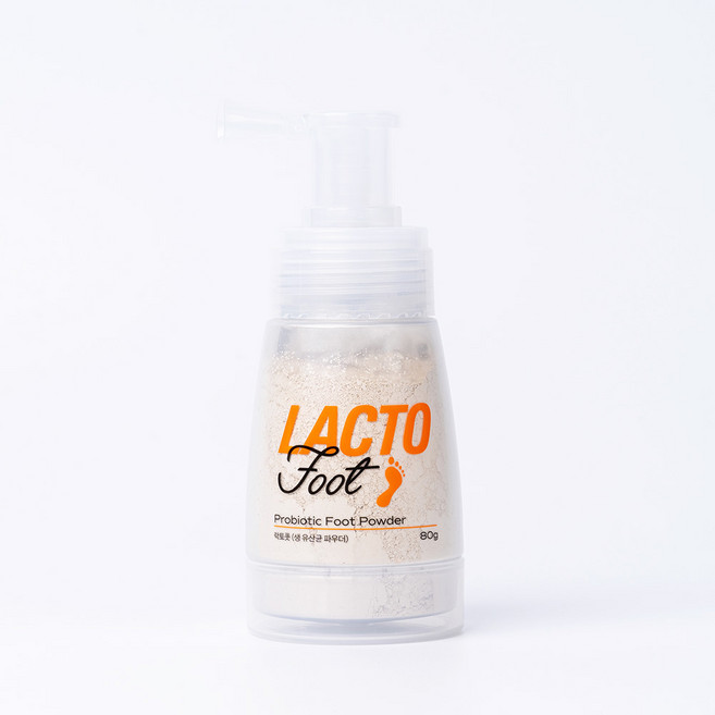 pH4 피에이치포 락토풋 베이비 파우더 향 발 땀 냄새 카올린 콘스타치 뿌리는 생유산균 락토바실러스 함유 파우더 스프레이 80g, 1개, 1개입