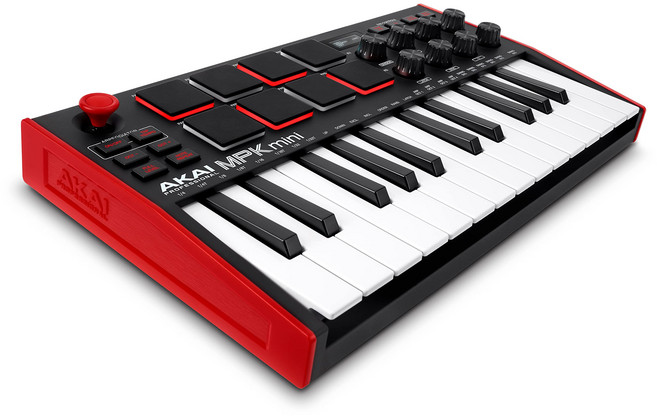 Akai Professional Akai Pro MIDI 25 USB 8 MPK mini mk3 (아카이 프로) 키보드 컨트롤러, 1개, 스탠다드