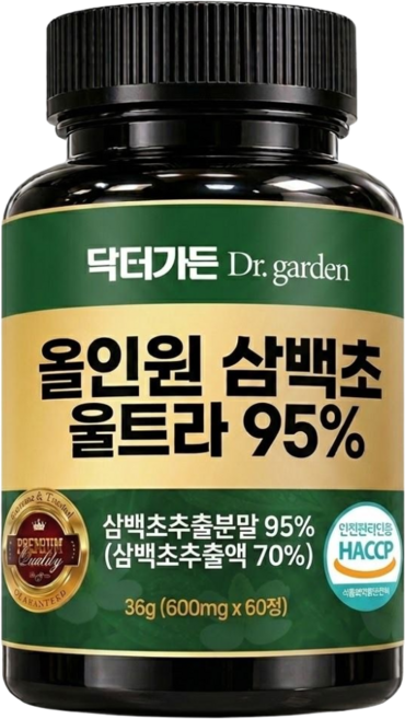 삼백초추출물 100% 국산 국내산 삼백초 HACCP 식약청인증, 1개, 60정
