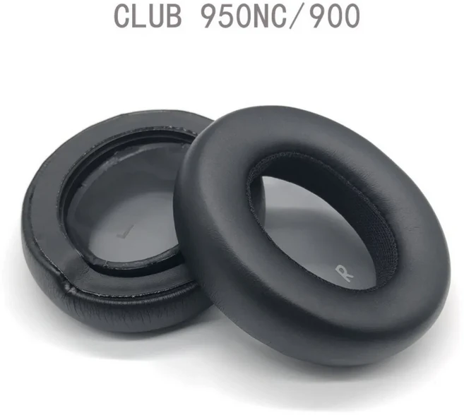 JBL Club 700BT 950NC 900용 스펀지 쿠션 교체 이어패드 소프트 블랙 무선 헤드셋 패드 단백질 가죽 귀마개, CLUB 950NC-900-ONE, 1