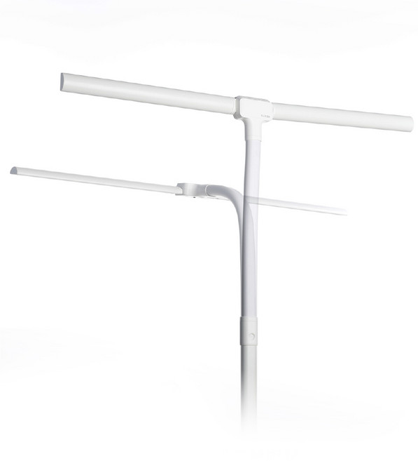 132LAMP-D 래우라 LED 와이드 스탠드 조명 데스크형 듀얼캡 각도조절 롱와이드 플리커프리 데스크형 LED 스탠드