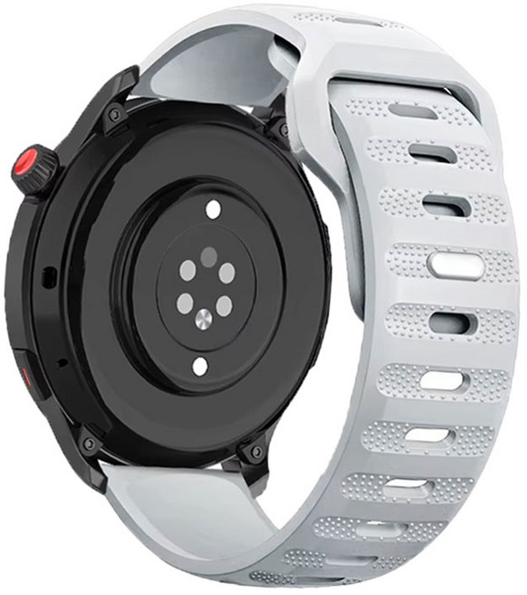 보이스캐디 22mm 스트랩 VOICE CADDIE T-Ultra 호환 러버 우레탄 밴드, 1개, 라이트그레이 R16