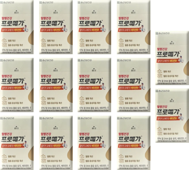 종근당건강 프로메가 알티지 오메가3 비타민D (총 14개월분 / 14박스), 60정, 14개 - 쿠팡