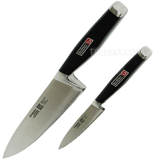 에찌모토 엑셀쿡스 프렌치식도 고탄소강 스테인리스칼세트-2종/21cm+12cm/블랙 (AX200/AX110), 1개