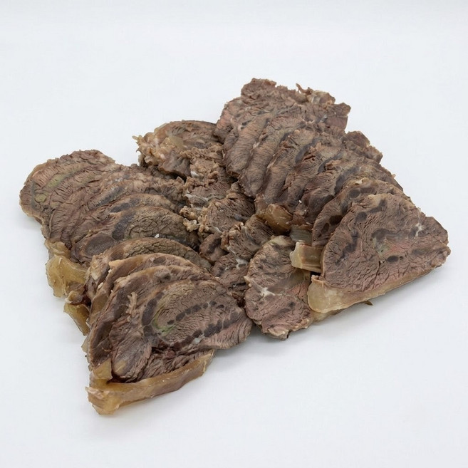 본가집 삶은 볼살 1kg 곡물비육 2.5mm 소고기 슬라이스, 1개