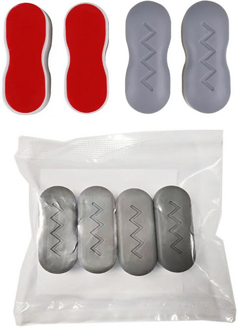 通用馬桶座圈墊片，緩衝防滑，靜音防震, 1個, 弧形標準版(4個装)