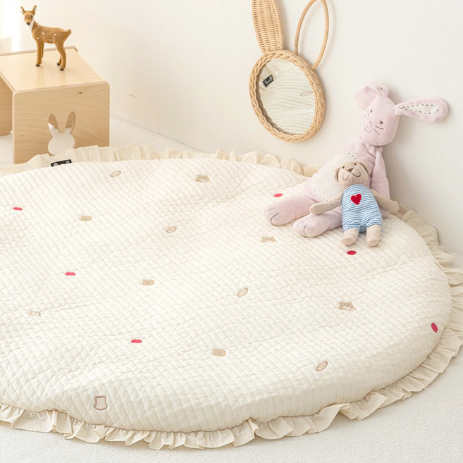 아누리 순면 아기토퍼 신생아 유아 이불패드 곰이야