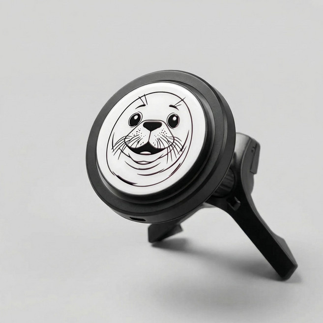 벤타론 Qi2 15W 냉각 쿨링 맥세이프 차량용 무선충전기 스페셜 에디션, 하프물범