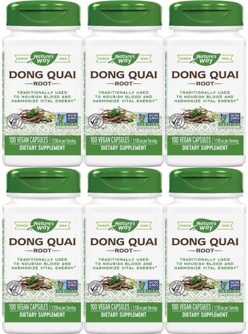 네이처스웨이 당귀 뿌리 565mg, 6개, 100정 - 쿠팡