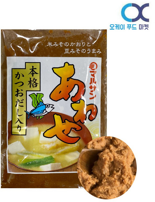 아와세 미소 일본된장 1kg 일본식 미소된장, 1개