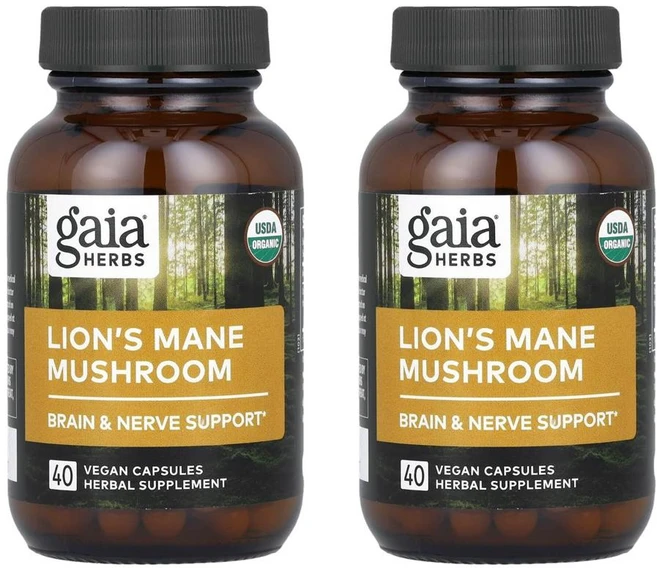 가이아 허브 노루궁뎅이버섯 캡슐, 2개, 40정 - 쿠팡