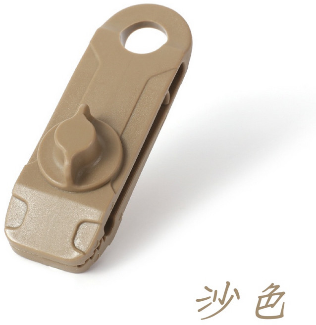 ShineTrip山趣 天幕夾 旋鈕式固定夾, 沙色,單獨天幕夾