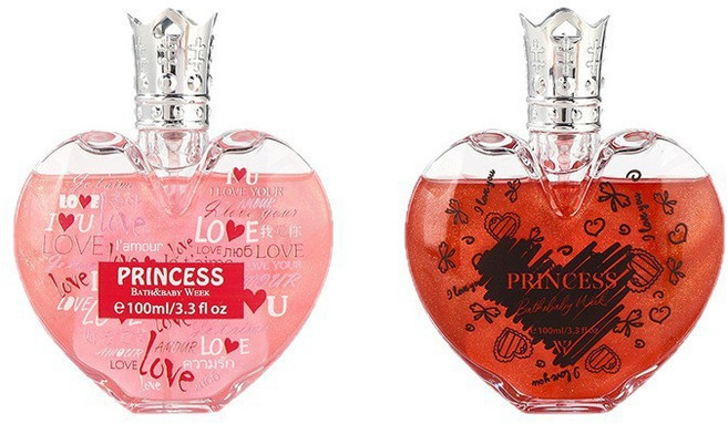 하트 왕관 펄 향수 100ml - 여자친구 생일 기념일 선물 은하수 퍼퓸 (핑크/레드), 1개