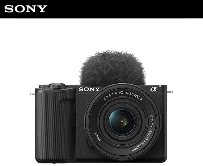소니 공식대리점 카메라 ZV-E10M2K 블랙 (SELP16502 렌즈킷) 브이로그 알파, 단품