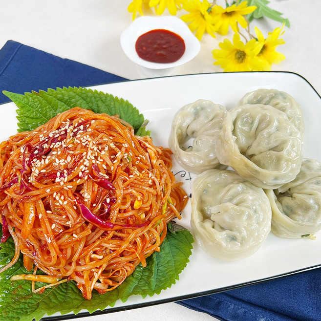 천지푸드 새콤달콤 쫄깃한 수제 양념장 쫄면 비빔국수 10인분 세트, 2. 쫄면(면10인분+비빔장 1kg), 500g