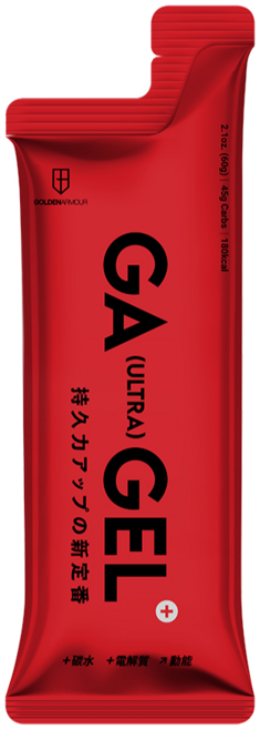 黃金甲 GA GEL (ULTRA) 能量膠，硝酸鹽電解質，適合三鐵路跑，全素, 1個, 60ml
