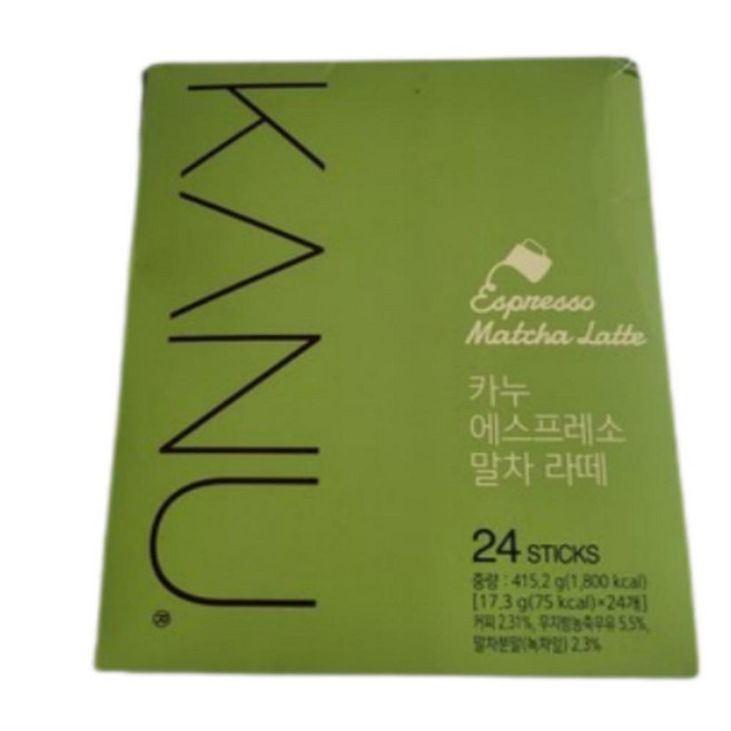 카누 에스프레소 말차 라떼 커피믹스, 17.3g, 24개입, 3개