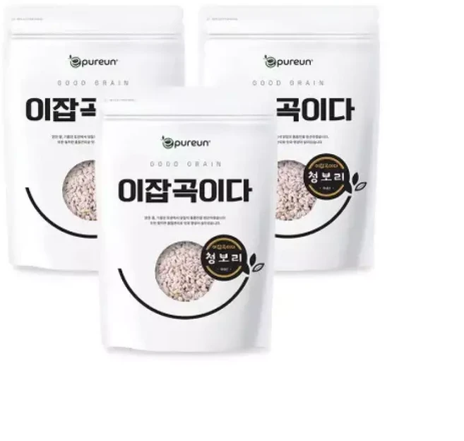 국산 청보리 1kg x 3봉, 1개