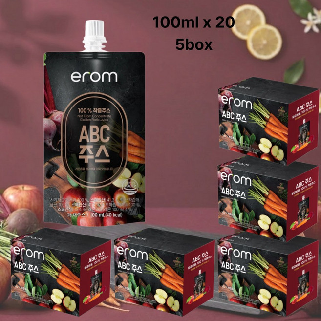 이롬ABC주스 abc주스 이롬주스 이롬ABC주스착즙, 100ml, 100개