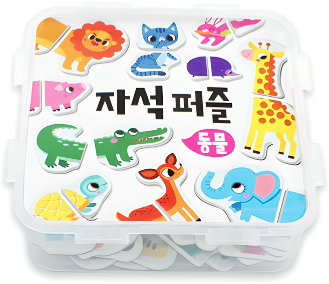 마이리틀타이거 동물 자석 퍼즐, 1개, 30피스