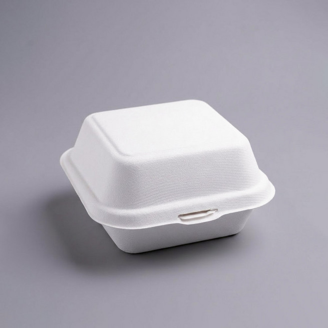 포장대장 펄프 사각도시락용기 백색 3호, 50개, 1세트