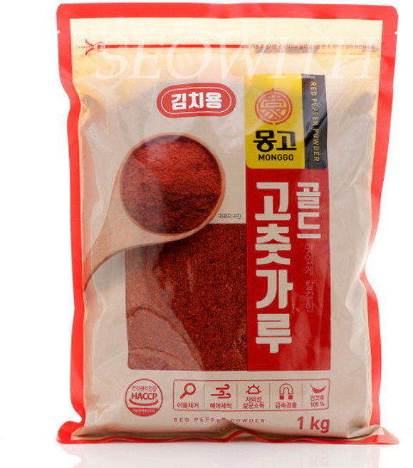 테온셀 마산몽고 몽고 고추가루 골드 김치용 1kg X 2개// 중국산 건고추 100/이물제거/에어세척/자외선살, 2개